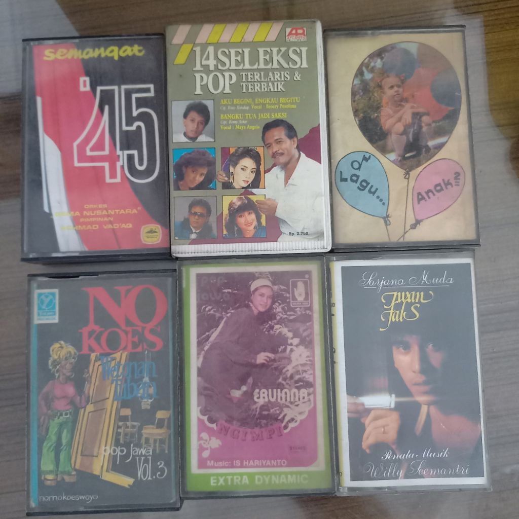 Kaset Puta Lagu Indonesia Lawas / Cassette Tape Kumpulan Lagu Indonesia Lawas / Lagu Indonesia Legen