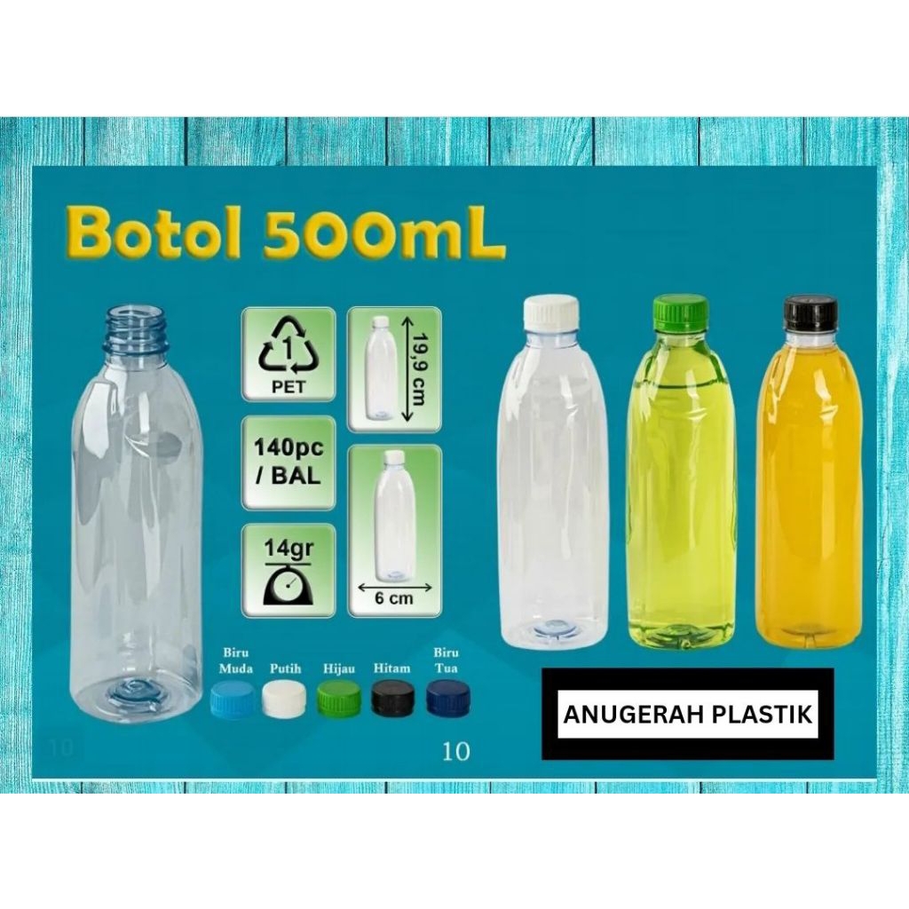 botol plastik 500 ml polos