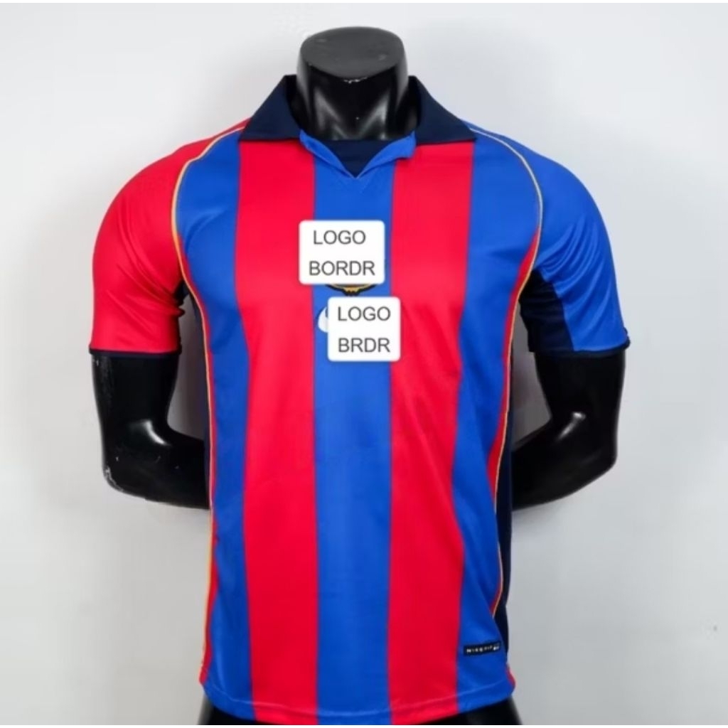 JERSEY BOLA RETRO BARCELONA HOME 2001 2002