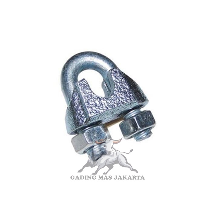 Kuku Macan Wire Rope Clip 6mm Clamp Klem Tali Kawat Baja Kabel Seling Sling 6 MM 1/4 Inch Galvanis G