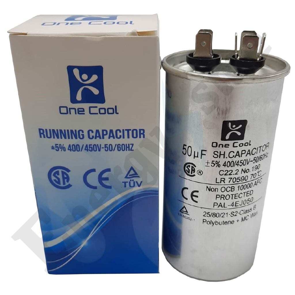 KAPASITOR AC 50 UF 400/450V ONE COOL