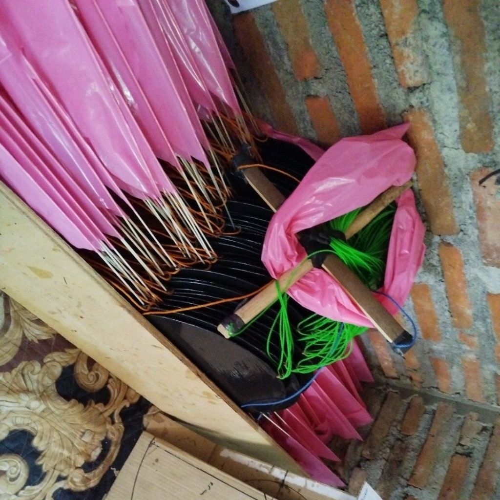 KEPINGAN LAYANGAN NAGA UDAH DI RONCE DM 30 74 KEPING FUL FIBER 2 MILI