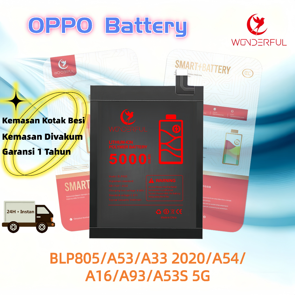 ( Wonderful )Baterai OPPO BLP805/A93