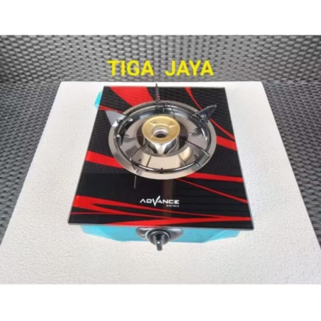 Kompor Gas 1 Tungku Kaca Advance 101 K Kompor Gas Tempered Glass 1 Tungku Advance 101K
