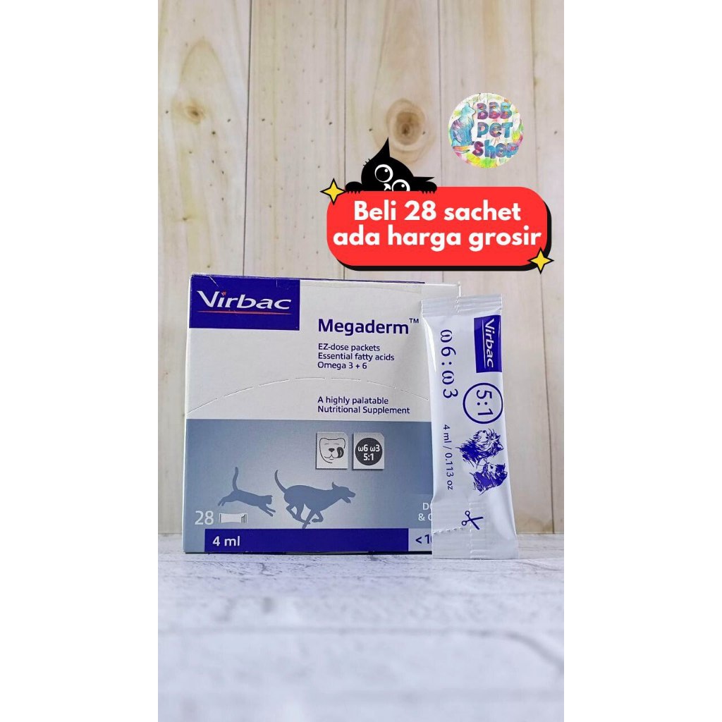 VIRBAC MEGADERM 4ML (HARGA PER SACHET)