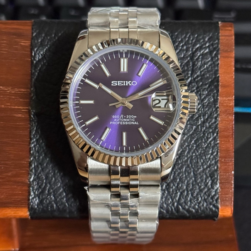 seiko datejust purple nh35 automatic limited edition