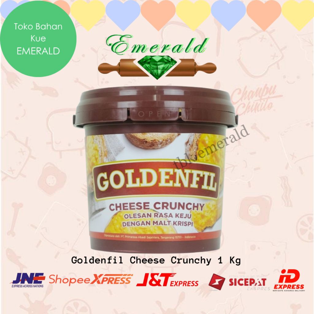 Selai Goldenfil Keju Cheese Crunchy 1 Kg