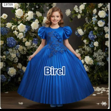 ARS-Gaun natal anak dress natal anak baju natal anak gaun kembang anak dress kembang anak baju kemba