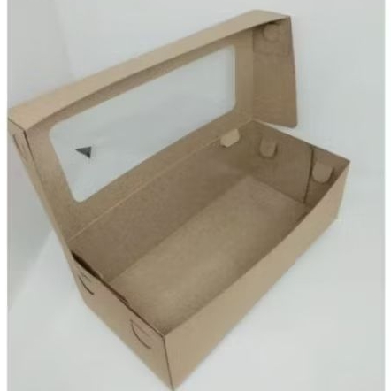 DUS KUE/KOTAK BROWNIES/KOTAK LIMINASI/KOTAK KRAFT UKURAN 12X25X8CM