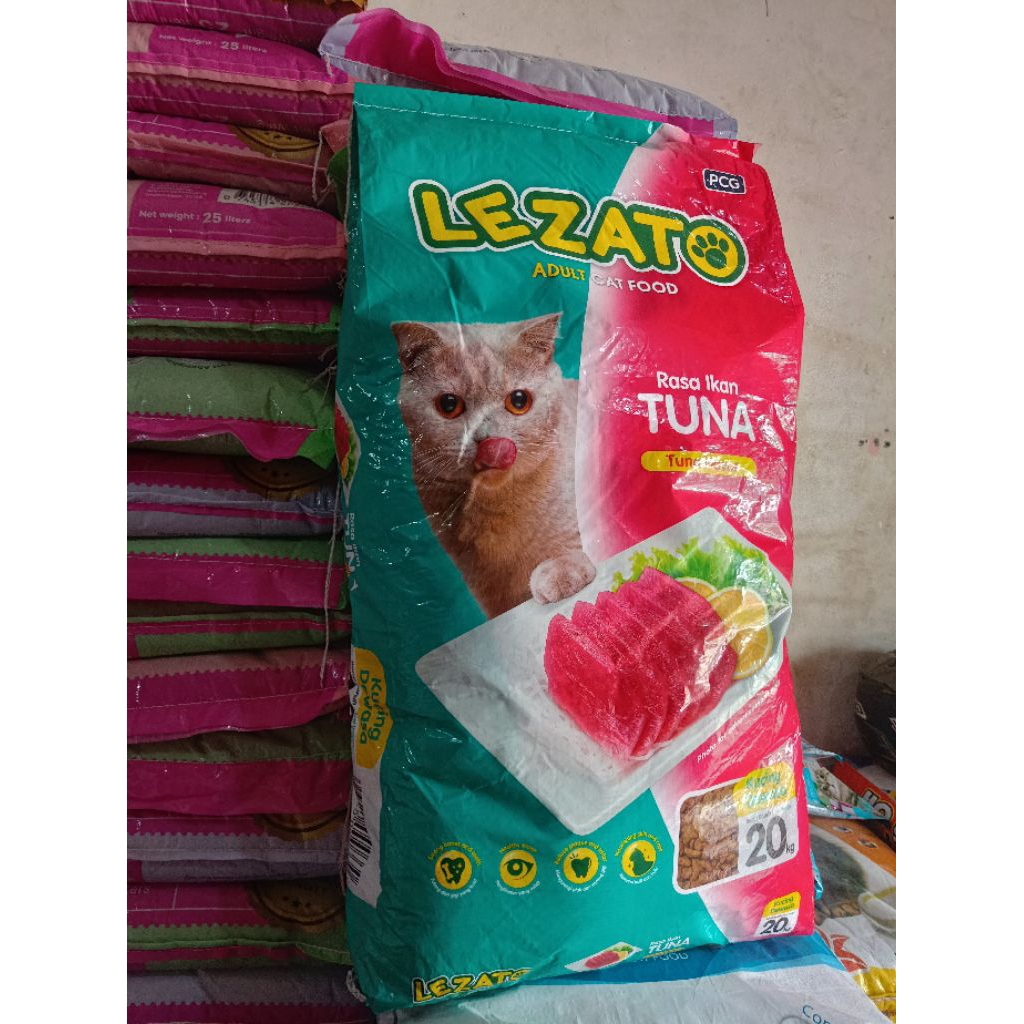 EKSPEDISI MAKANAN KUCING LEZATO 20KG TUNA