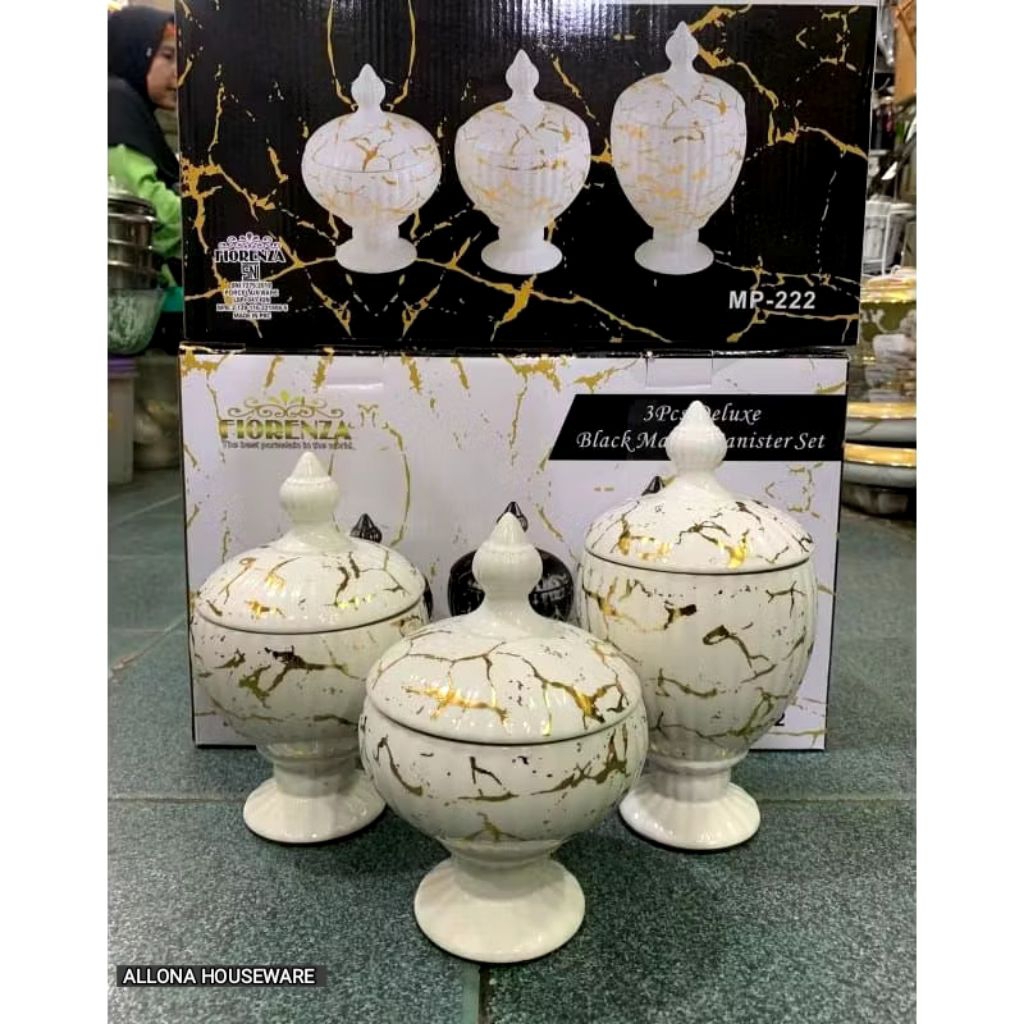 TOPLES CANDY SET SMALL KERAMIK MARBLE FIORENZA 222