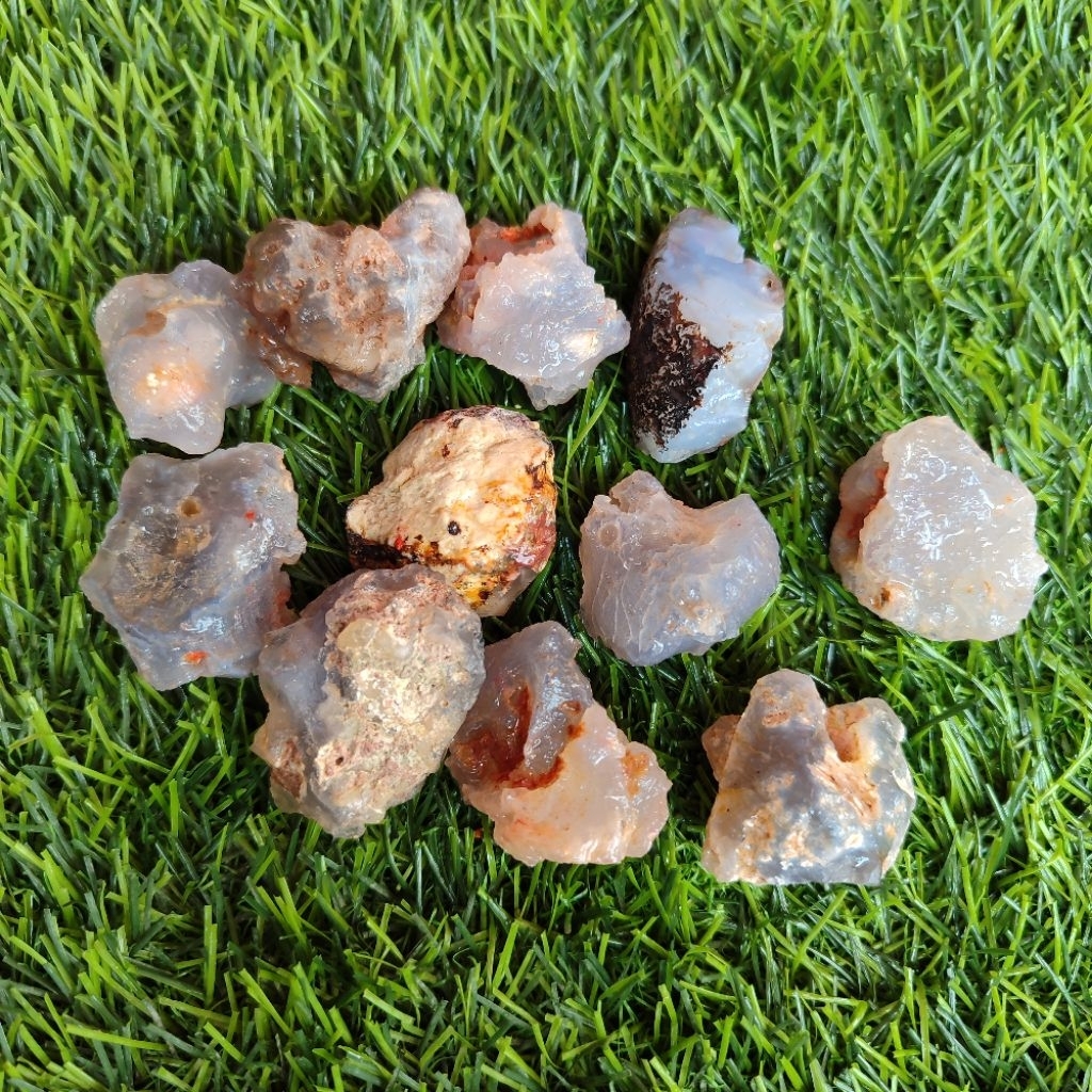 Polkasan Batu Raja Biru Mizon/Bahan Batu Raja Mizon/Batu Raja Mizon asli alam di jamin natural 1000%