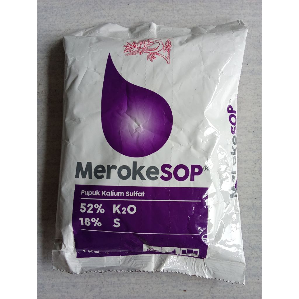 PUPUK MEROKE SOP Pupuk ZK Meroke Kalium  52% Sulfat 18% original 1kg