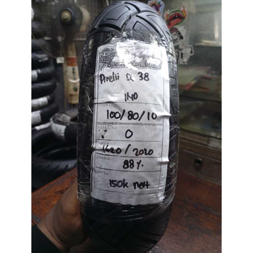 BAN COPOTAN PIRELLI SL 38 RING 10 UKURAN 100 80 10  VESPA KODE1620