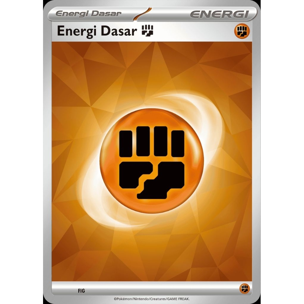 Pokemon TCG Kartu Energi Dasar Fighting SV