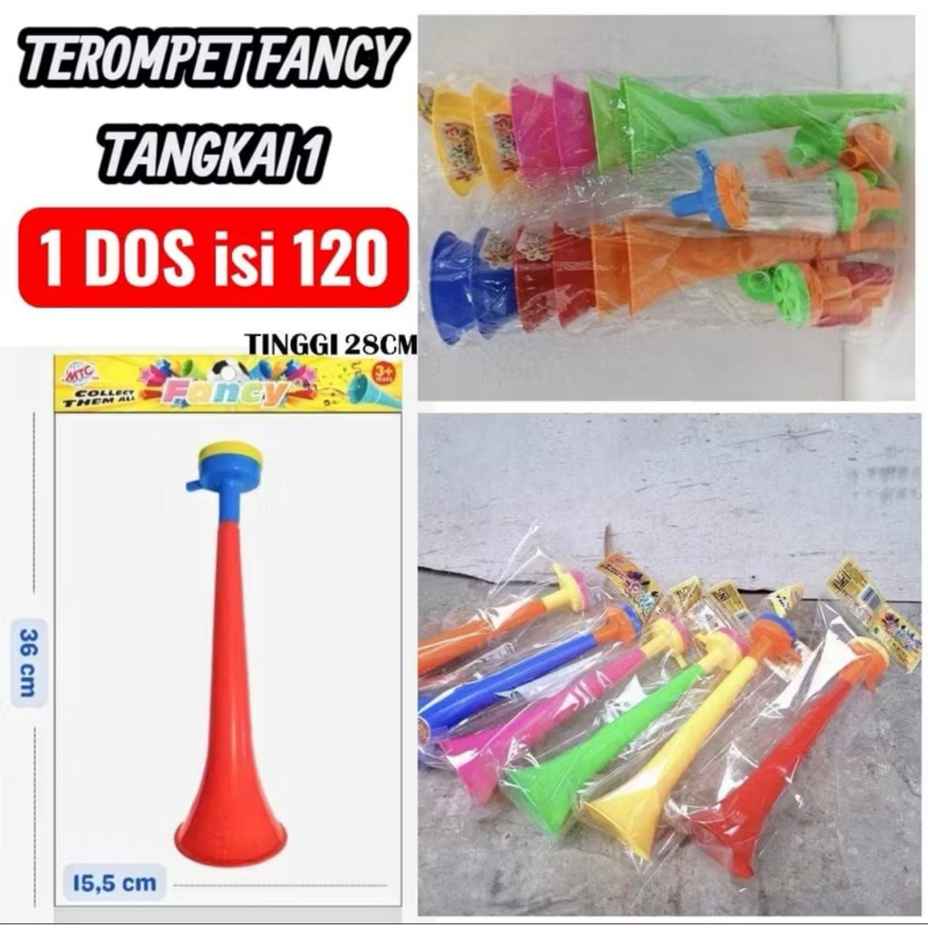 12Pc Grosir Terompet Plastik Accesoris Tahun Baru Terompet Tahun Baru