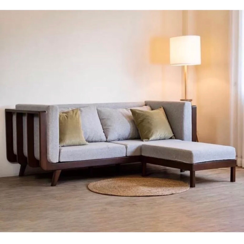 Kursi sofa sudut kayu jati minimalis | kursi sofa ruang tamu | Kursi ruang tamu sofa minimalis