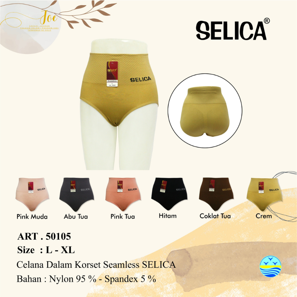 CD Wanita SELICA 50105 Bahan Nylon / Pakaian Dalam Cewek Seamless