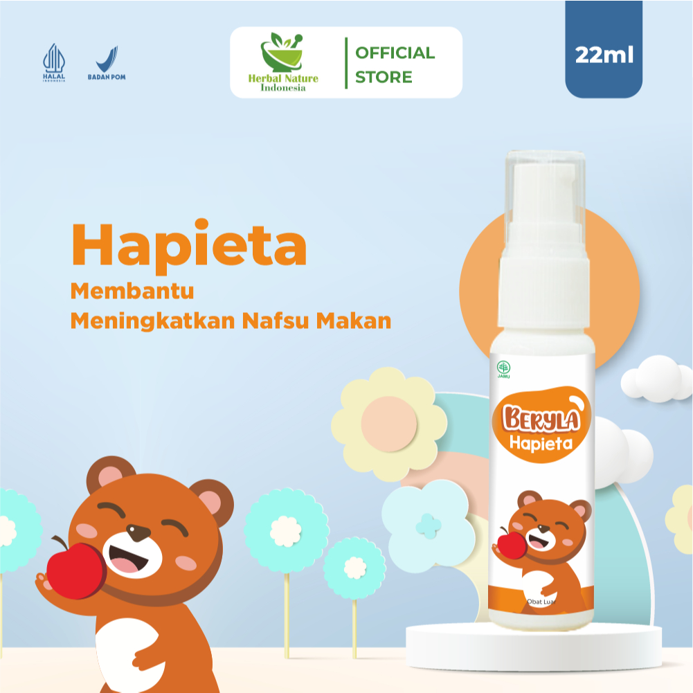 Beryla Baby and Kids Hapieta Massage Oil Minyak Pijat Bayi Aromaterapi Baby Oil