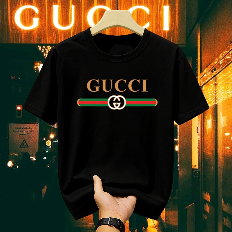 Kaos Gucci Desain Trendy Gucci T-shirt Casual Fashion Elegan Original Official