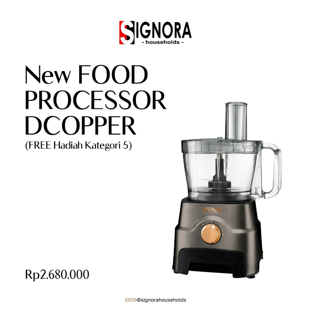 Food Processor Dcopper Signora