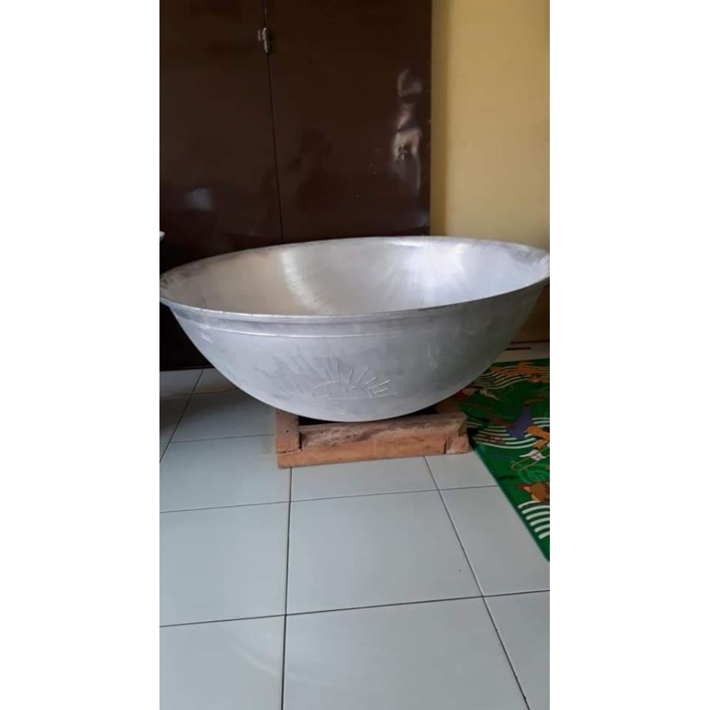 Wajan alumunium Cor 120cm cap matahari2| wajan penggorengan jumbo | wajan penggorengan kerupuk