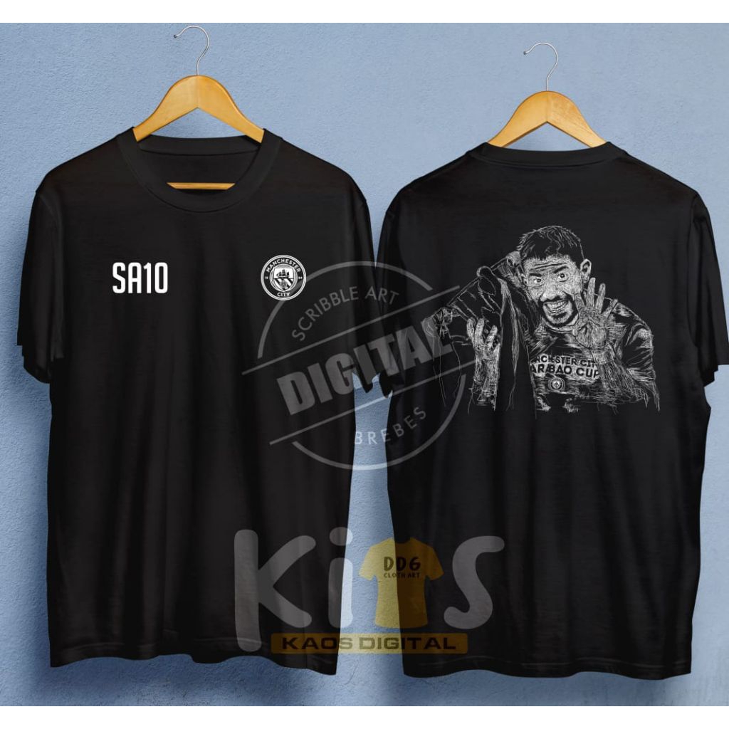 Kun Aguero scribble art limited edition