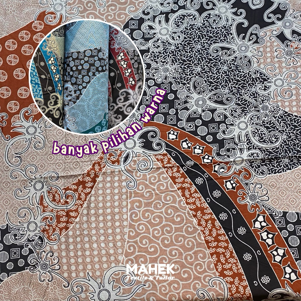 Batik Katun Premium 40s / Batik Premium Meteran Motif Modern / Batik Kemeja Sewek Rok / Harga per 0,