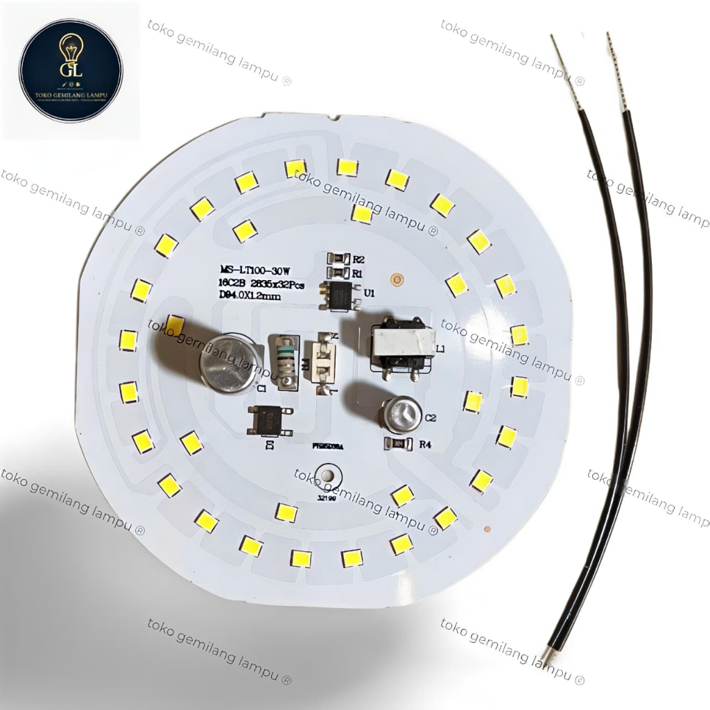 PCB LED AC MSL 30W|Mesin Lamou Led 220v Super Terang|Modul Rakitan|PCB Kualitas Terbaik PREMIUM