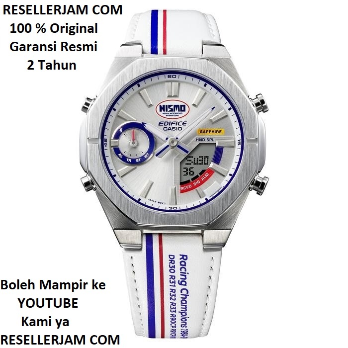 Jam Tangan Casio Edifice ECB-S10NIS-7ADR Edifice ECBS10NIS-7A Sapphire Bluetooth NISMO Original Gara