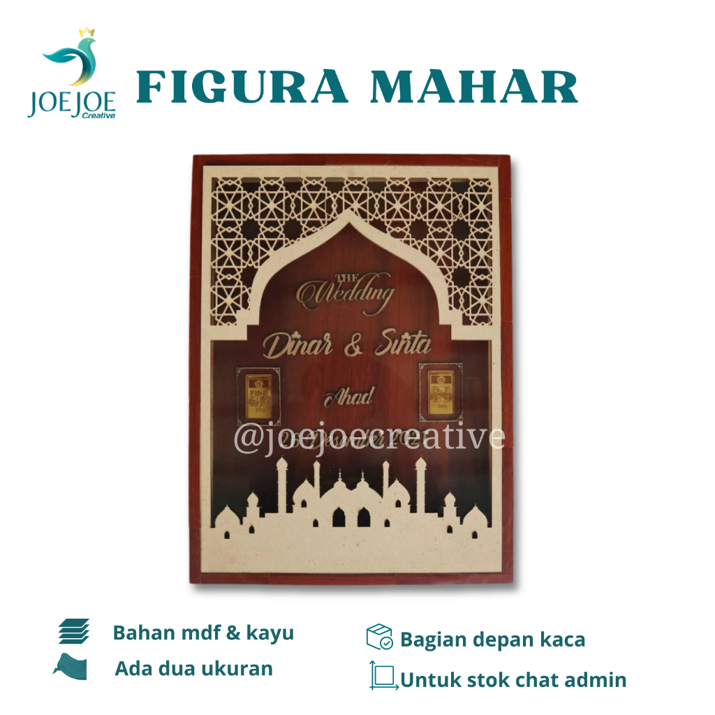 Pigura Mahar Laser Cutting Mahar Pernikahan Lase Cutting Ekspres Mahar Murah Unik