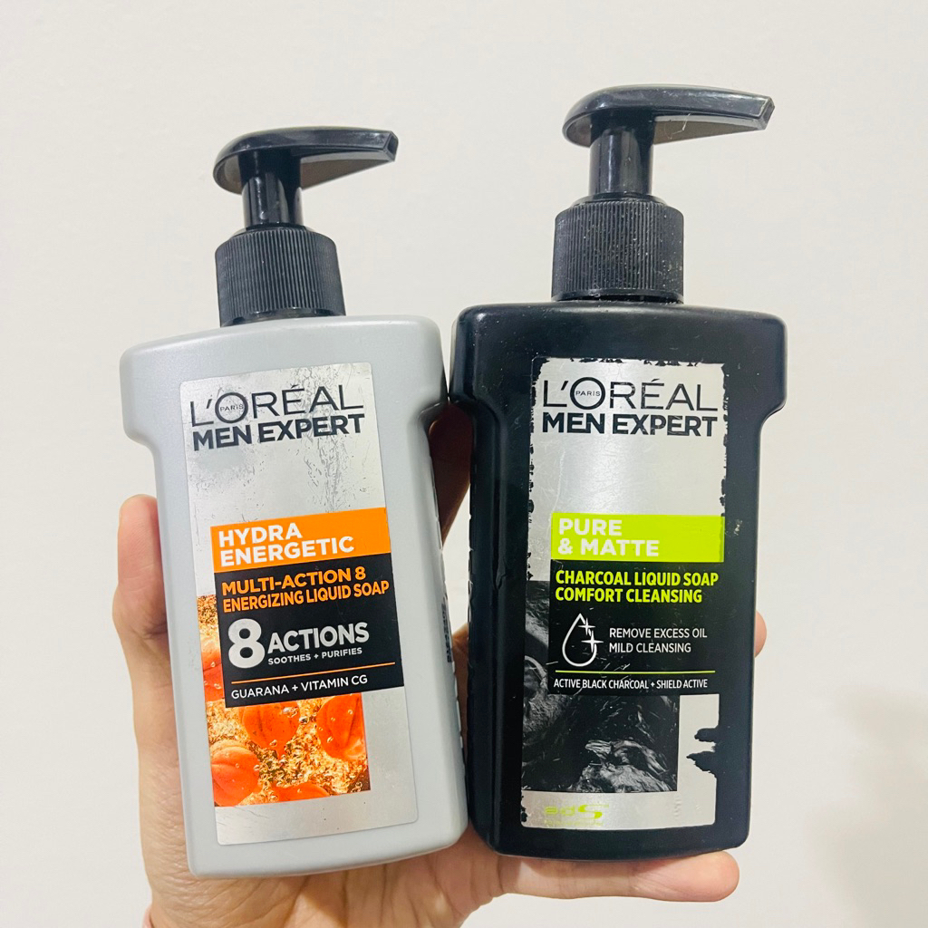 SALE LOreal Paris Men Expert Pump Facial Wash 150ml Hydra Energetic - Pure & Matte Charcoal