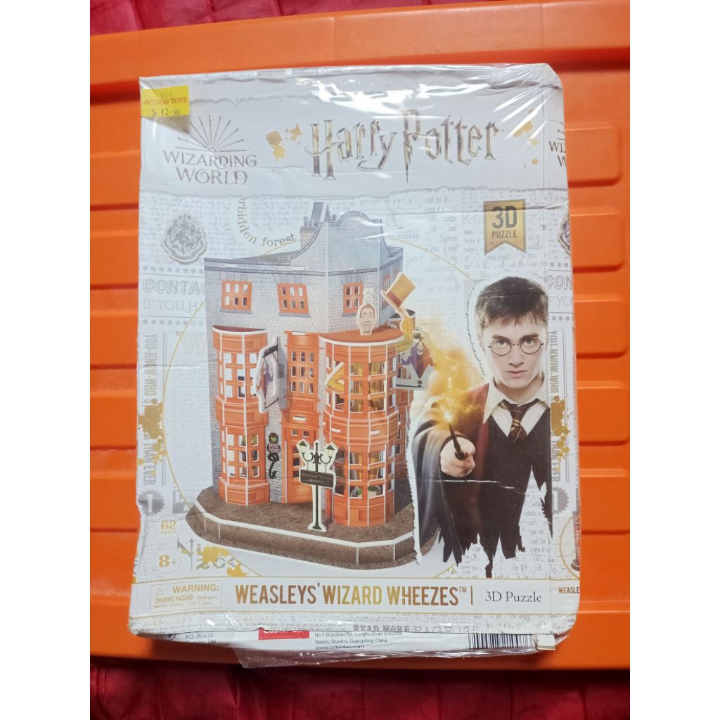 Puzzle 3D Harry Potter Wizzarding World Weasleys Wizard Wheezes Cubic Fun Dus Jelek