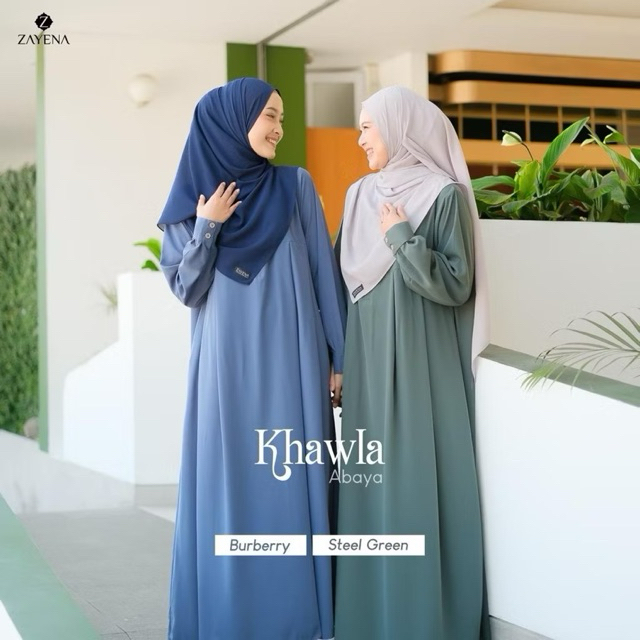Gamis Hijau By Zayena Set Khimar Serut Syahidah Indo (PlvPribadi)