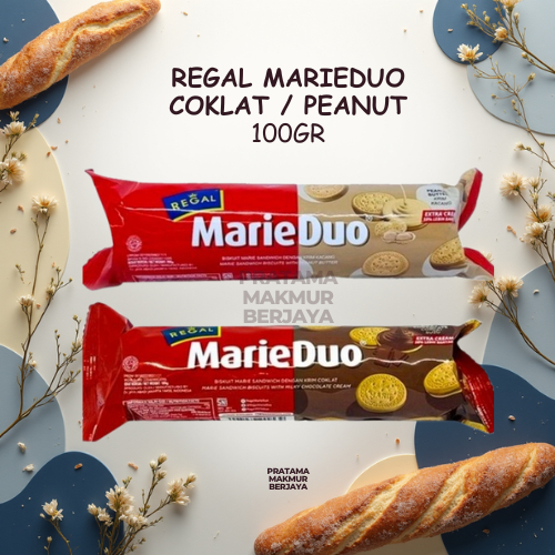 Biskuit Regal Marie Duo Coklat / Regal Marie Duo Coklat / Peanut 100gr