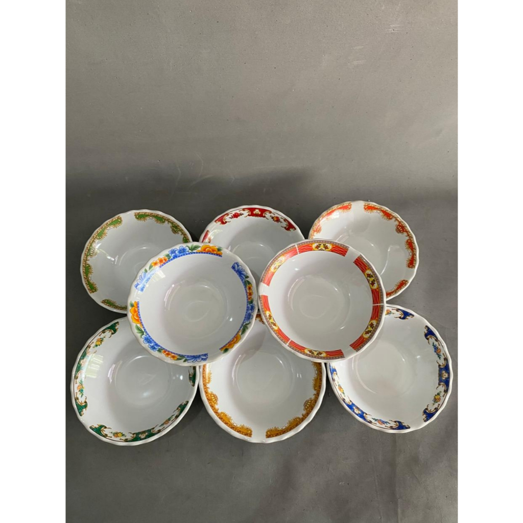 MANGKOK LILIA / MANGKOK KERAMIK 1 LUSIN / MANGKOK MAKAN / MANGKOK BAKSO