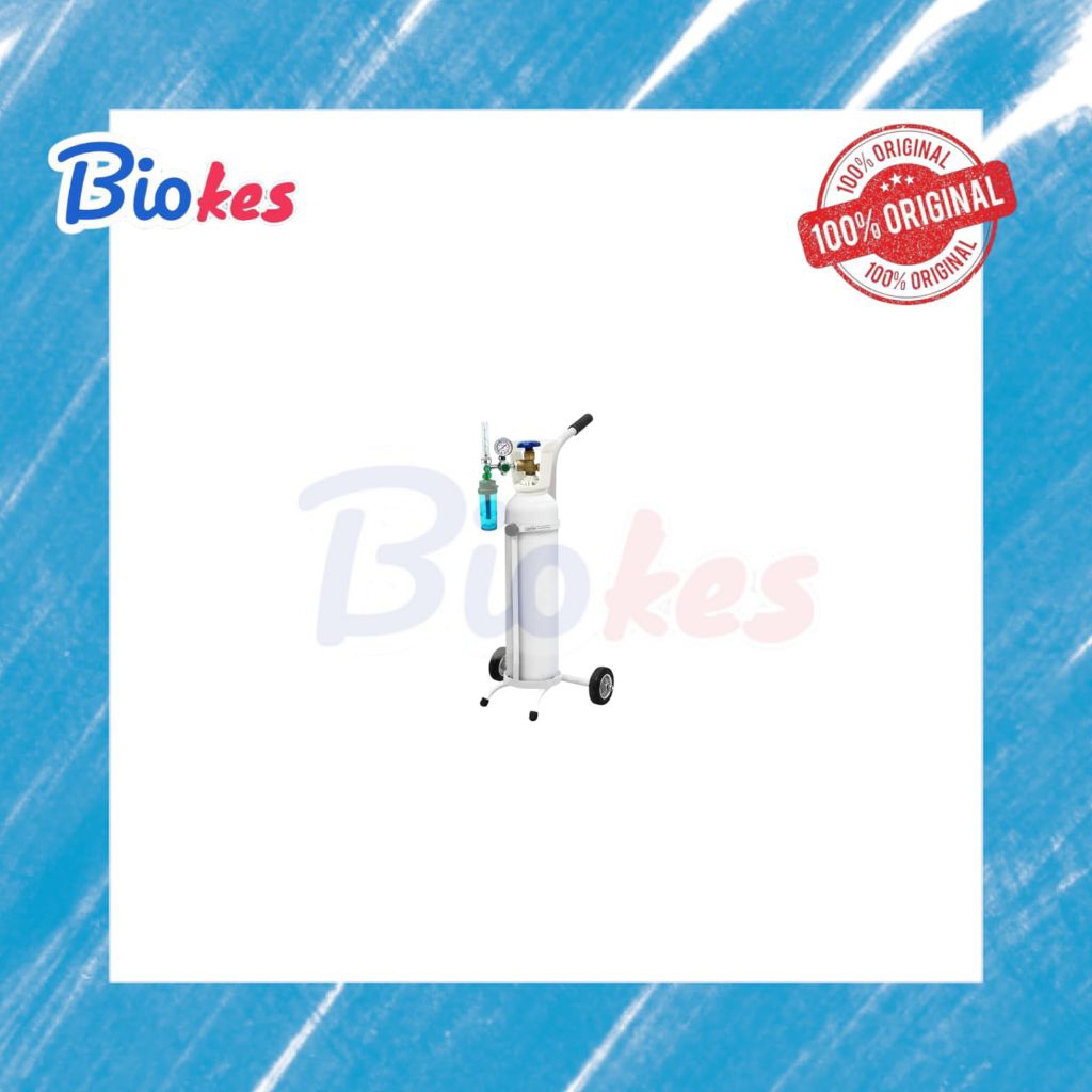 TABUNG OKSIGEN 1M3 (KECIL) LENGKAP SIAP PAKAI tabung oksigen kecil