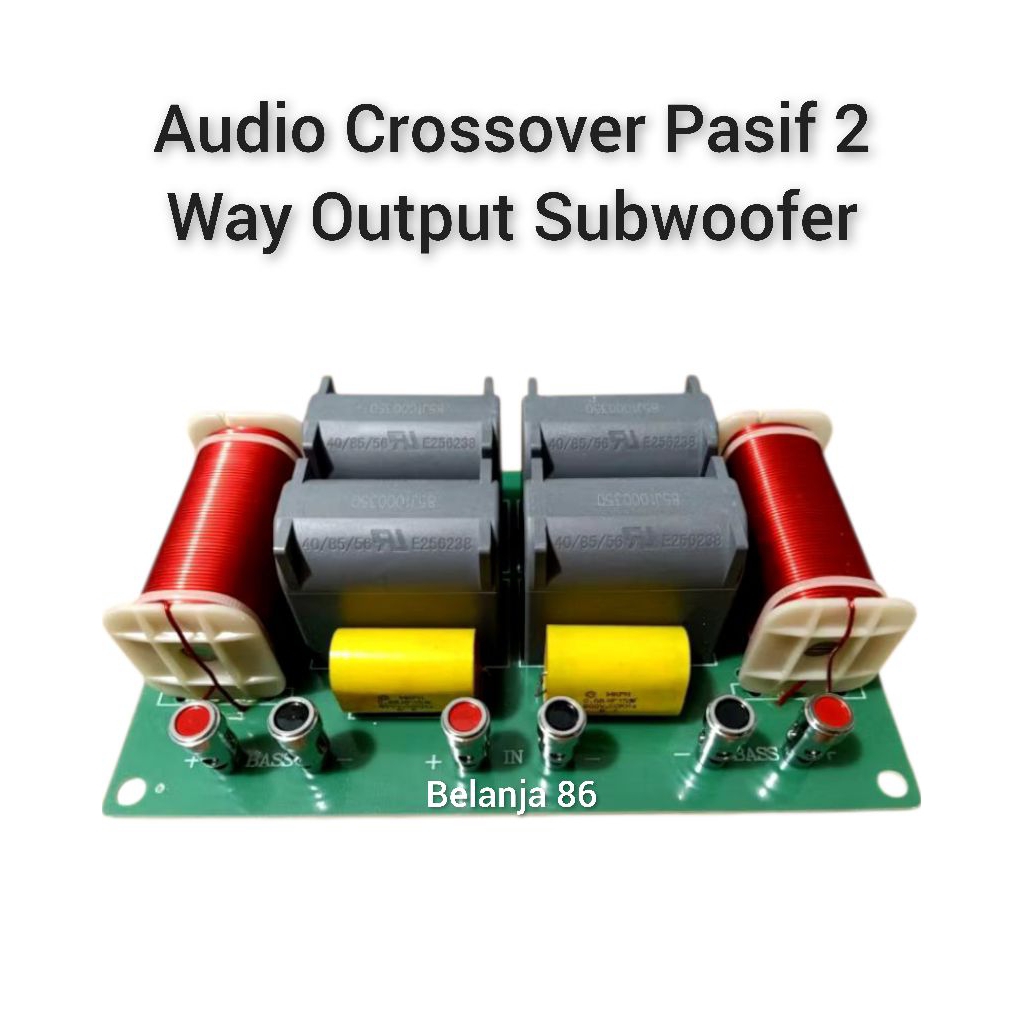 Crossover Pasif 2 way Output Double Subwoofer 15 inch 18 inch 1300watt, Kualitas Impor