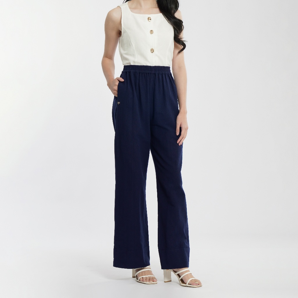 Momelca Amora Furing Linen Pants - Celana Panjang Wanita