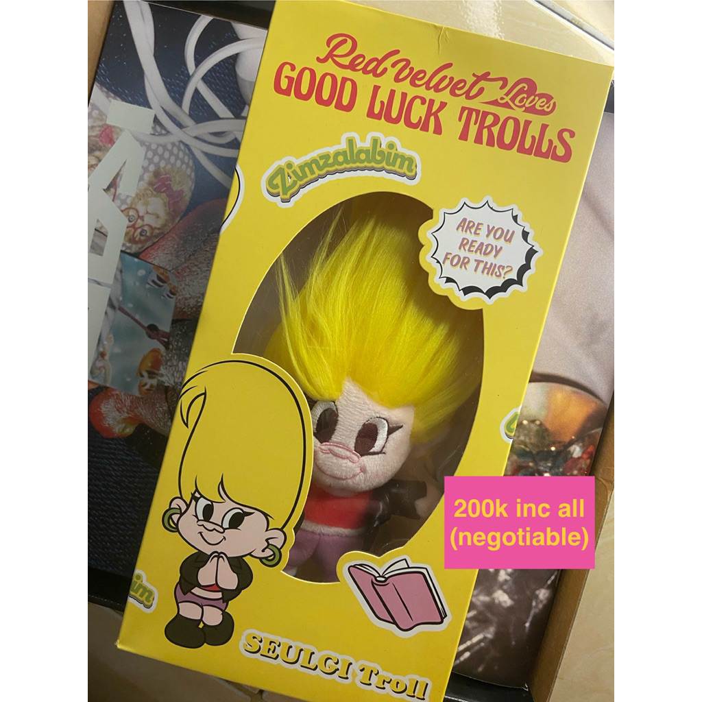 doll boneka trolls seulgi red velvet zimzalabim troll