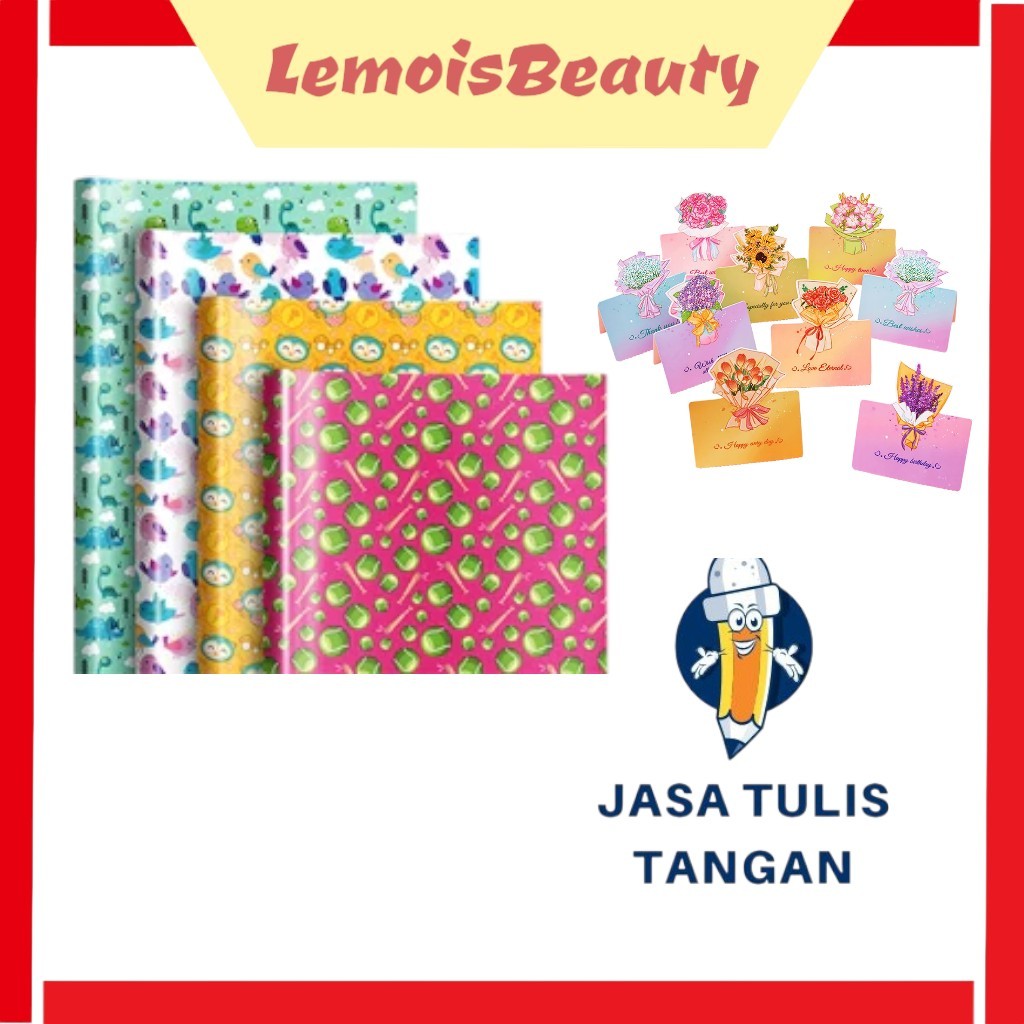 LemoisBeauty - Kertas Kado | Kartu Ucapan | Jasa Tulis Tangan