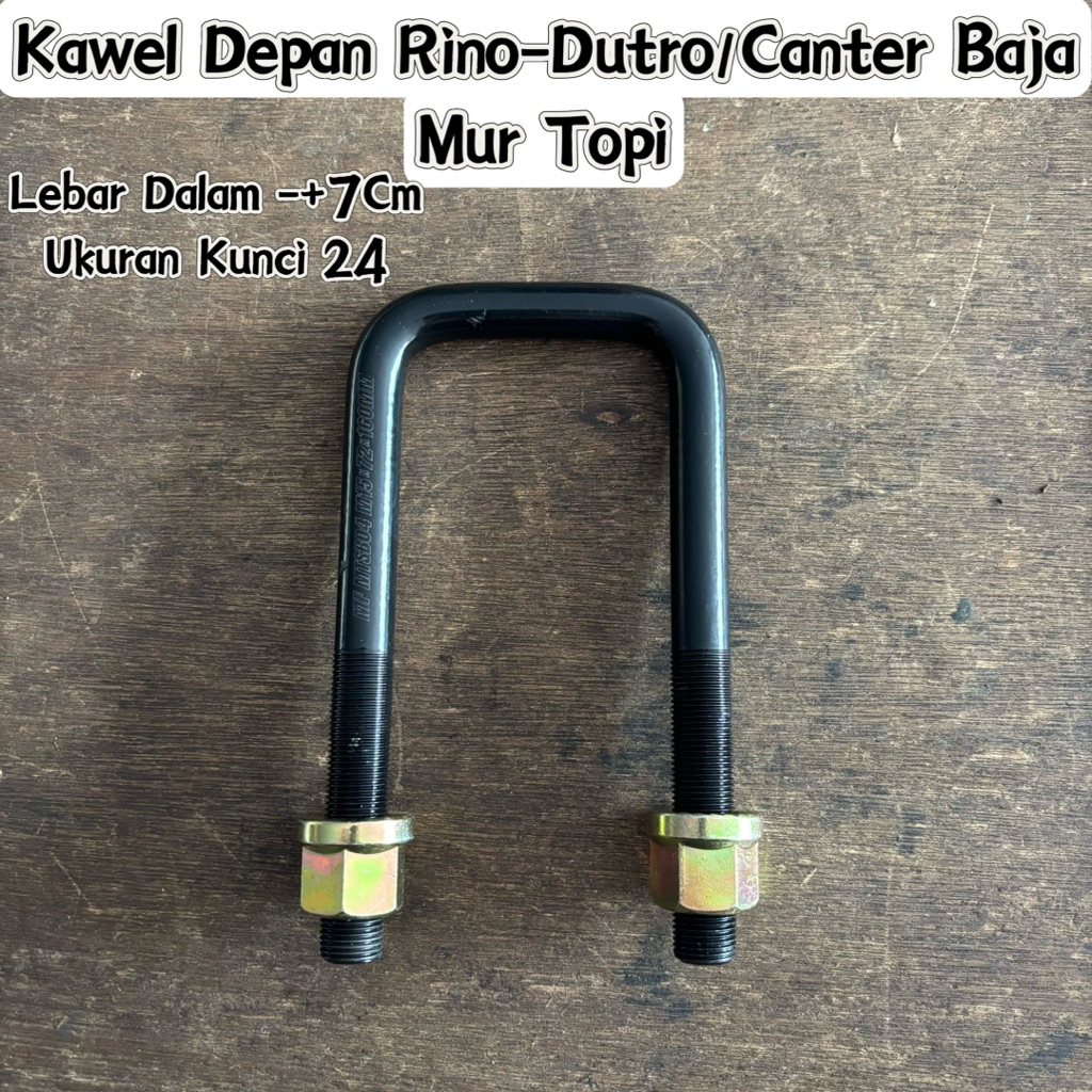 Kawel Per Depan Canter Baja Mur Topi Indospring Marufuku Kawel Depan Rino Baja Kawel Depan Dutro Baj