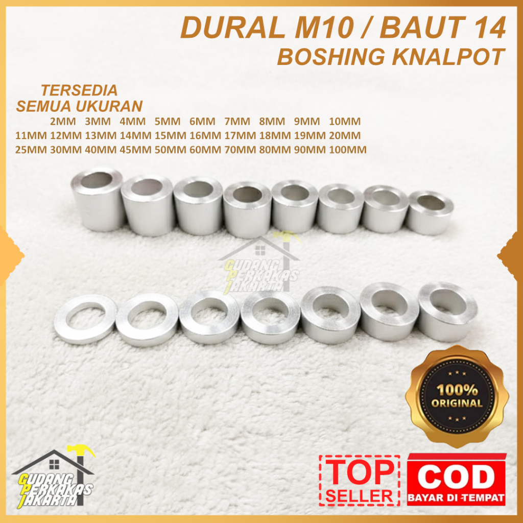 Dural M 10 Bosh Ring Stainless M10 Baut 14 Universal