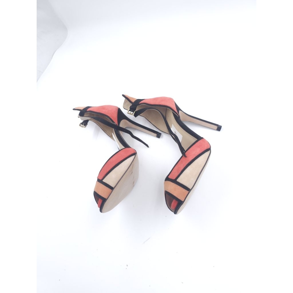 Zara Basic High Heels Red, size 39, tinggi hak 11.5 cm