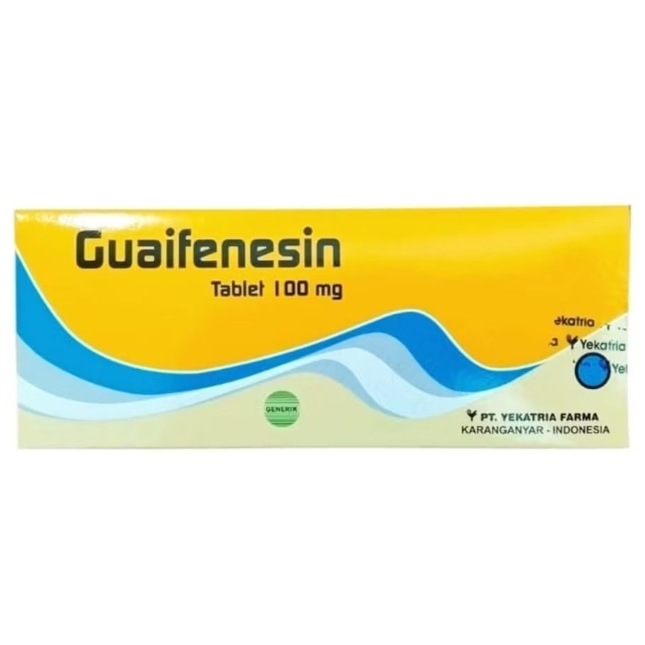 GUAIFENESIN Tablet 100mg (100's /Dus) - YEKATRIA FARMA
