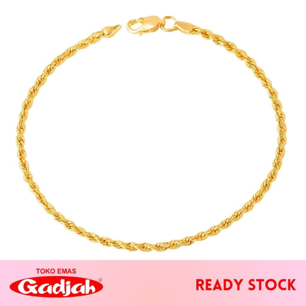 Gelang Emas Korea Imut - Gelang Emas Rantai Besar, Sangat Ringan, & Kuat  - Toko Emas Gadjah