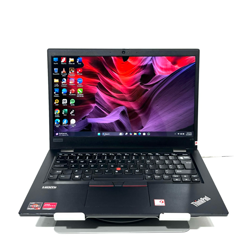Laptop Second LENOVO THINKPAD L13 GEN 2 - AMD Ryzen 3-5400U (8CPUs) AMD Radeon Graphics VRAM 2GB 14-