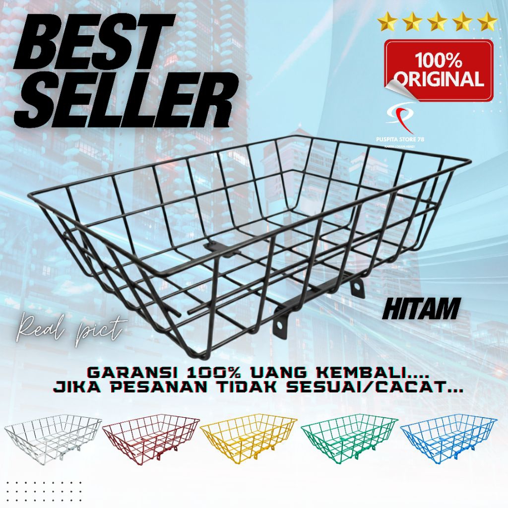 KERANJANG DEPAN SEPEDA ORIGINAL UNIVERSAL PNP MTB MINION FIXIE MINIVELO 27.5 20 INCHIE INCHI SEPEDA 