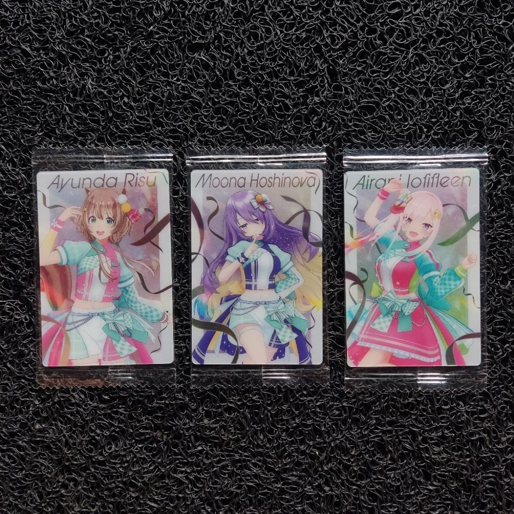 Kartu hololive wafer Moona risu iofi