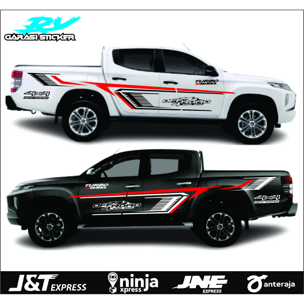 Sticker mobil triton terlaris sticker list terbaru mobil triton stiker mobil triton